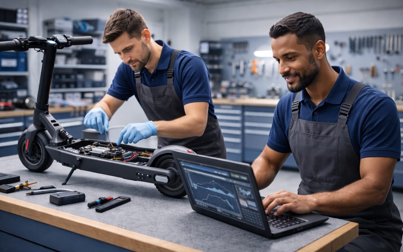 Techniker beim Hausbesuch – Vor-Ort-Service